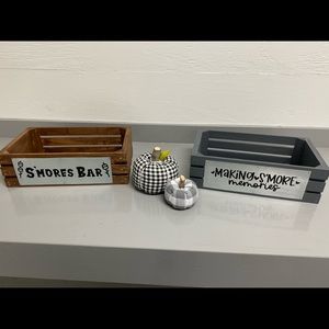 S’mores Bar Wood Caddy